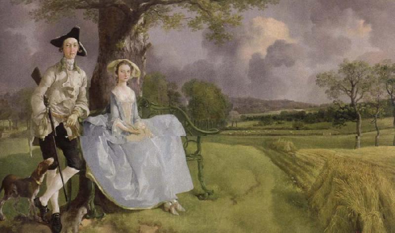 Thomas Gainsborough mr.and mrs.andrews Norge oil painting art